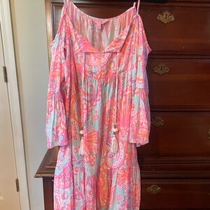 Colorful Off-Shoulder Dress Lily Pulitzer